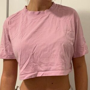 PINK ZARA CROP TOP